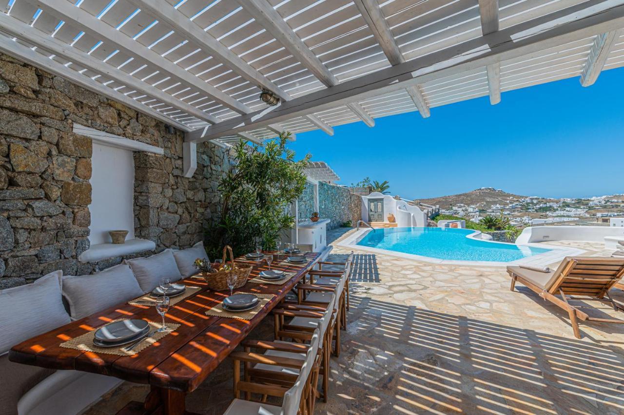 9 Muses Villas Mykonos Ornos  Bagian luar foto